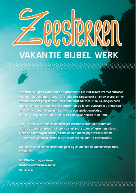 hervormde gemeente vinkeveen flyer verspreiding